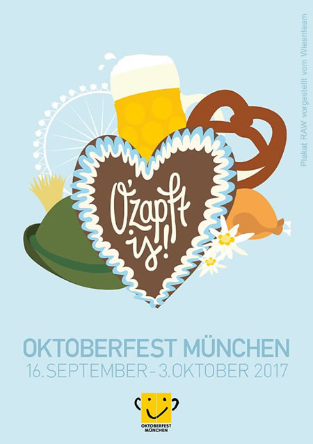 Das neue Oktoberfest Plakat ist da! Motiv vom Wiesnplakat (Bild RAW)